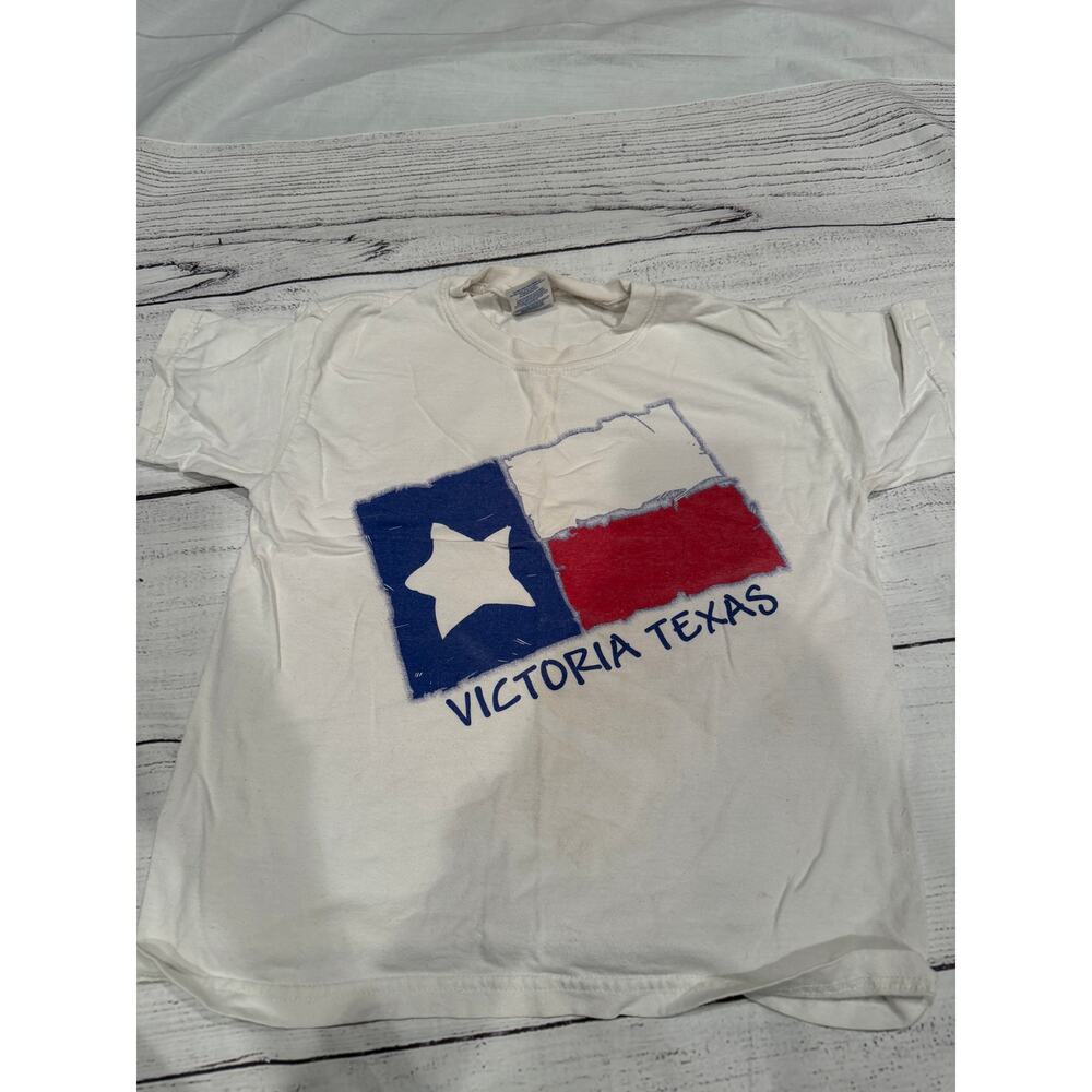 Vintage Victoria Texas Texas Flag Shirt YS
